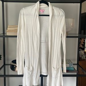 Lilly Pulitzer Cream Drape Cardigan